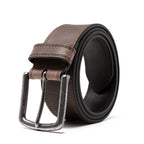 Men's Casual Genuine Leather Belt Jeans Solid Belts for Men 1.5inch Width