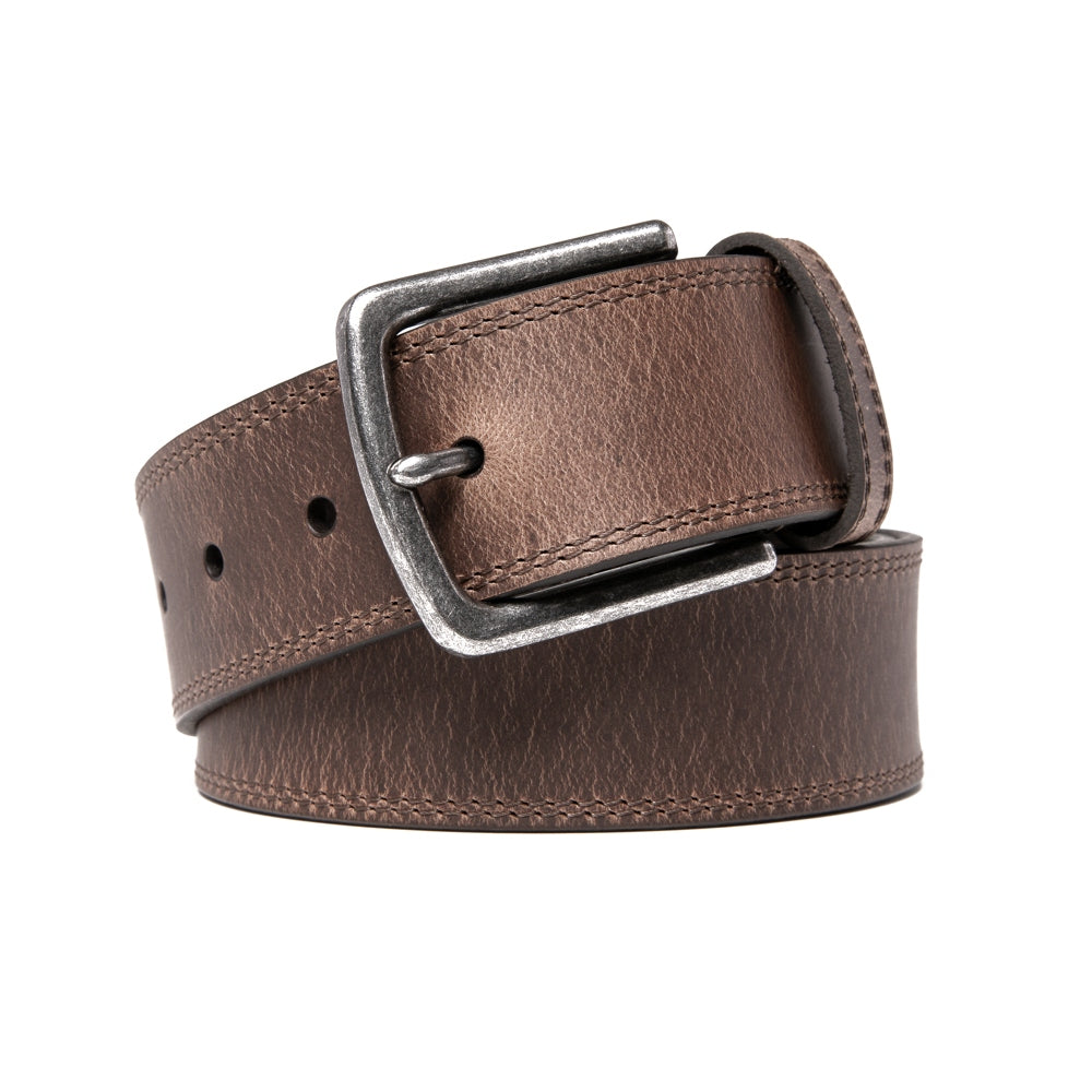 Men's Casual Genuine Leather Belt Jeans Solid Belts for Men 1.5inch Width Main image