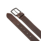 Men's Casual Genuine Leather Belt Jeans Solid Belts for Men 1.5inch Width
