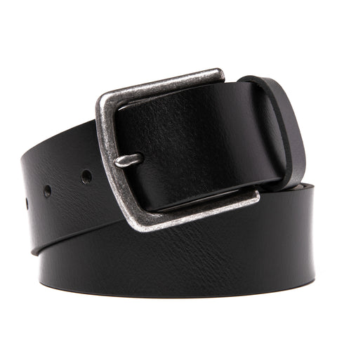 Men's Full Grain Leather Belt – Vintage Single Prong Casual Belt