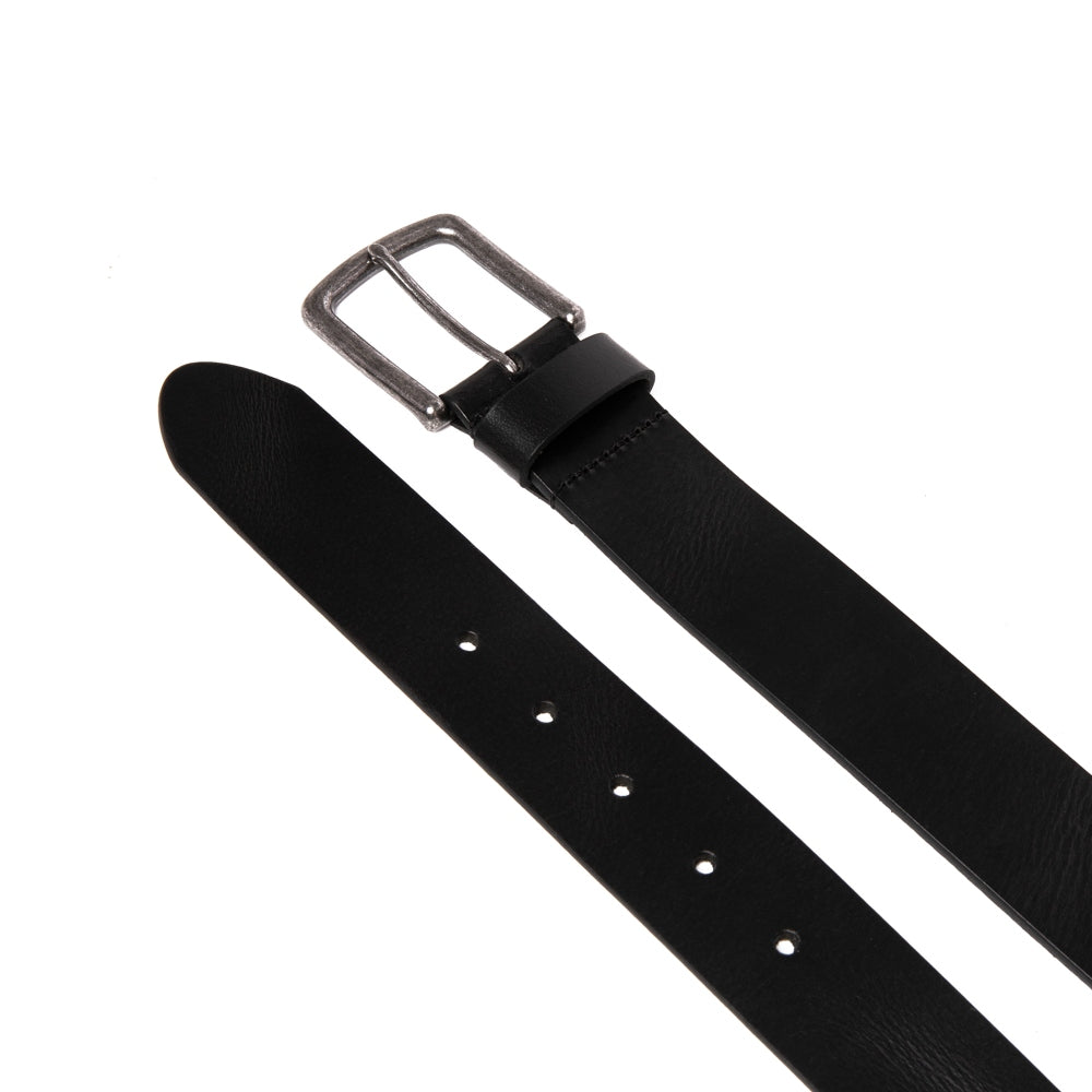Men's Full Grain Leather Belt Strap – Vintage Single Prong Buckle Casual Business Belt for Jeans & Everyday Wea
