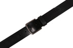 Men's Full Grain Leather Belt Strap – Vintage Single Prong Buckle Casual Business Belt for Jeans & Everyday Wea