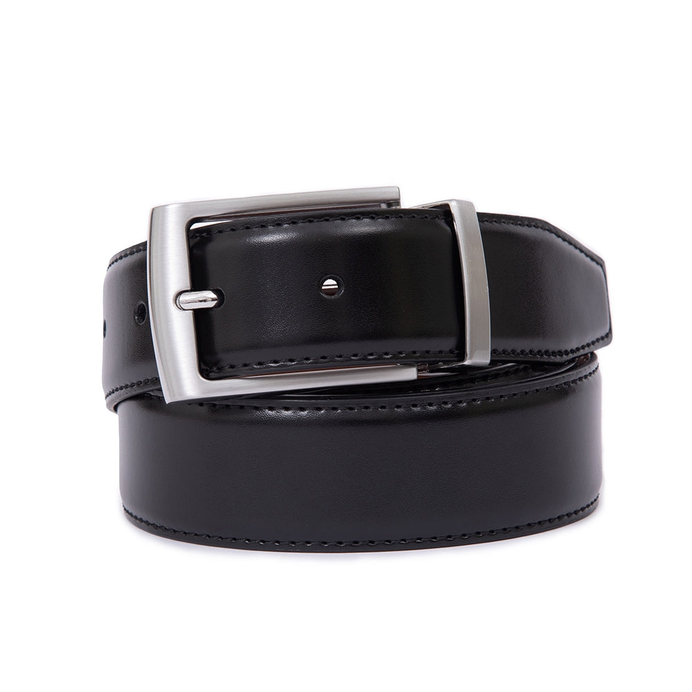 Men's Reversible Leather Belt – Rotating Pin Buckle Business Casual Belt Main image