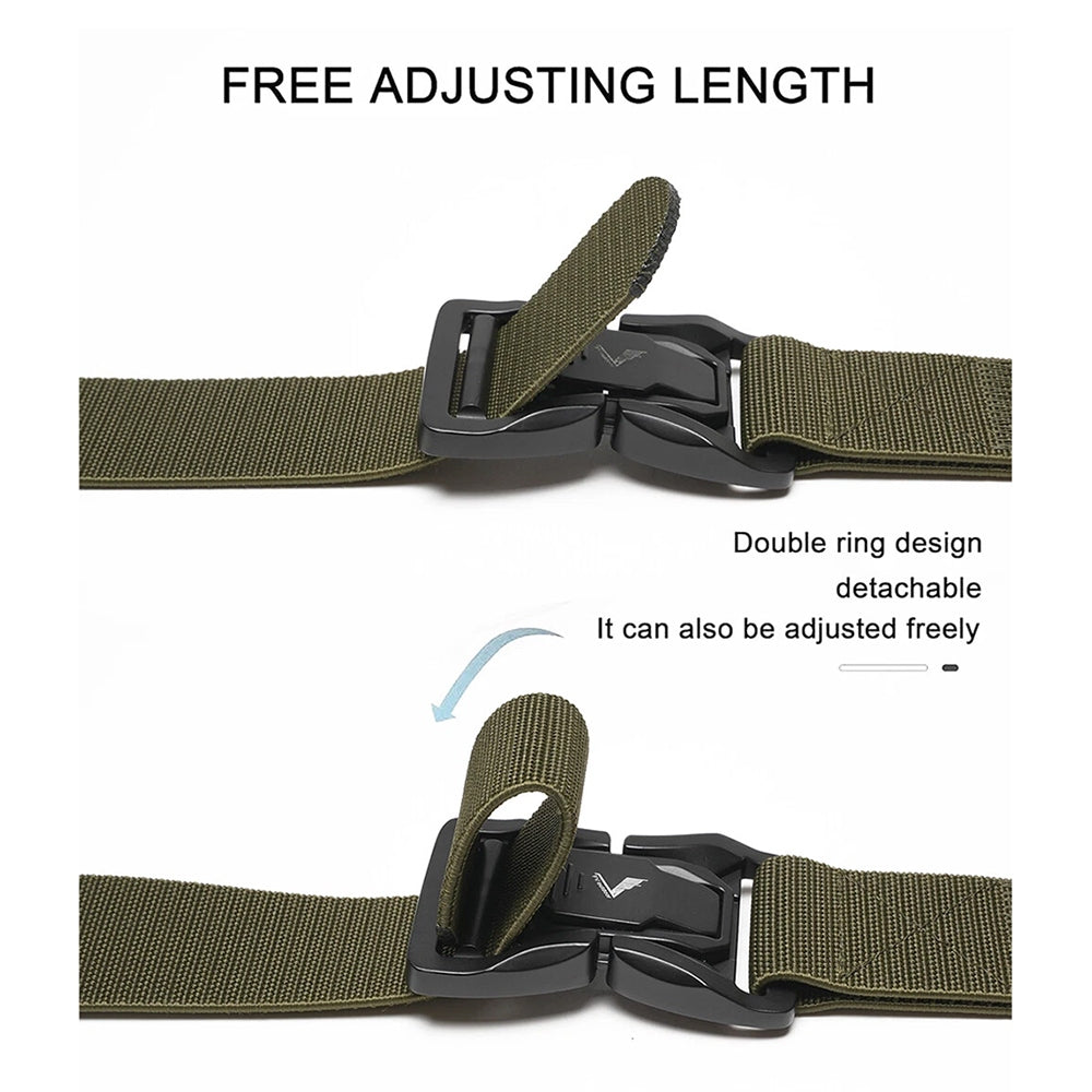 Tactical Quick Release Elastic Nylon Belt for Men