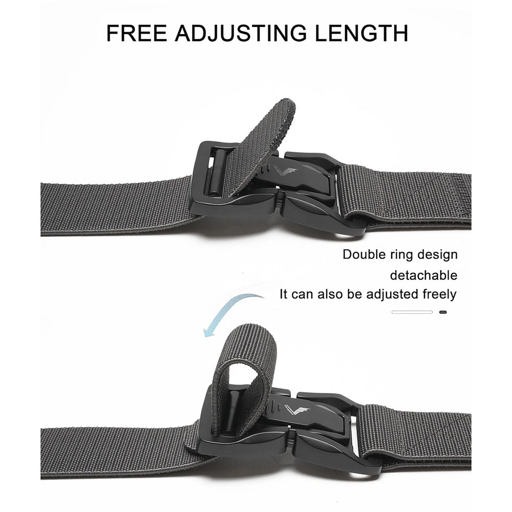 Tactical Quick Release Elastic Nylon Belt for Men