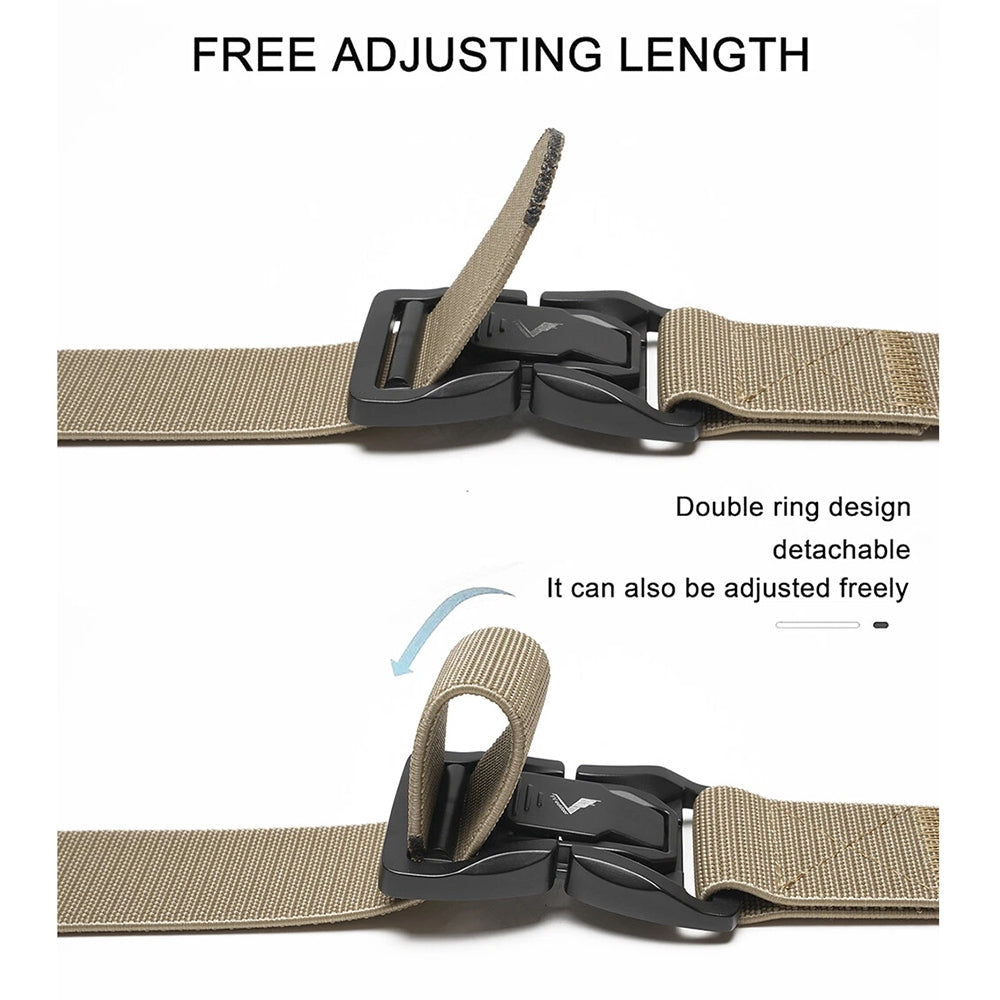 Tactical Quick Release Elastic Nylon Belt for Men