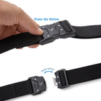 Tactical Quick Release Elastic Nylon Belt for Men