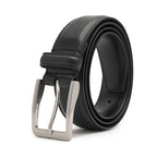 Men's Full Grain Leather Belt – Classic Pin Buckle Everyday Belt