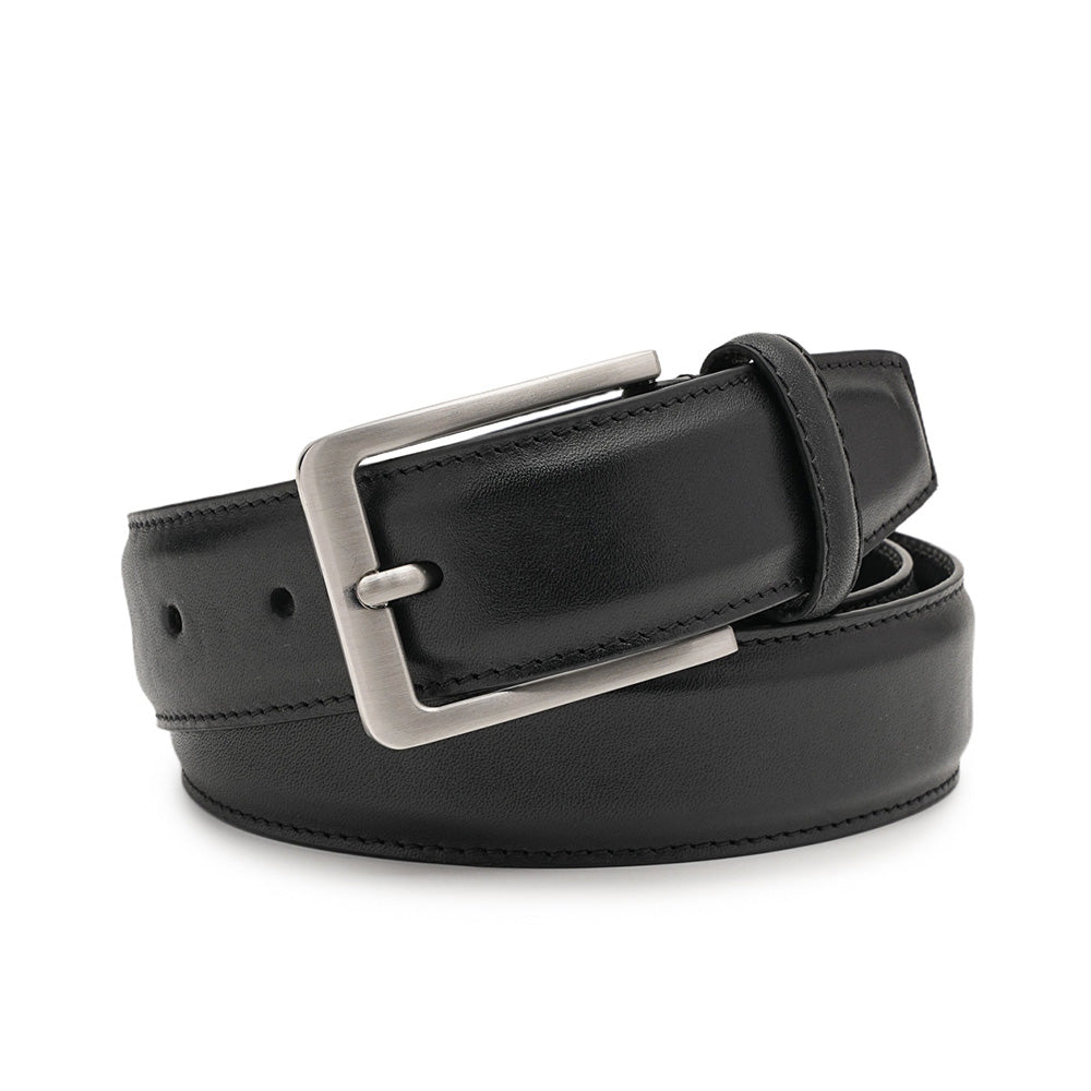 Men's Full Grain Leather Belt – Classic Pin Buckle Everyday Belt Main image
