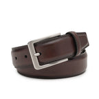 Men's Full Grain Leather Belt – Classic Pin Buckle Everyday Belt