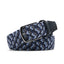 Men's Braided Stretch Golf Belt – Elastic Woven Belt for Golf, Casual & Smart Casual Wear - Navy