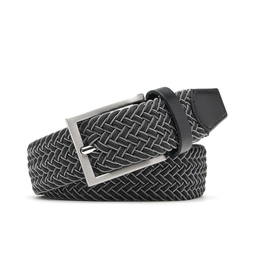Men's Braided Stretch Golf Belt – Elastic Woven Belt for Golf, Casual & Resort Wear