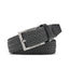 Men's Braided Stretch Golf Belt – Elastic Woven Belt for Golf, Casual & Resort Wear - Black