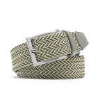 Men's Braided Stretch Golf Belt – Elastic Woven Belt for Golf, Casual & Resort Wear