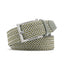 Men's Braided Stretch Golf Belt – Elastic Woven Belt for Golf, Casual & Resort Wear - Green