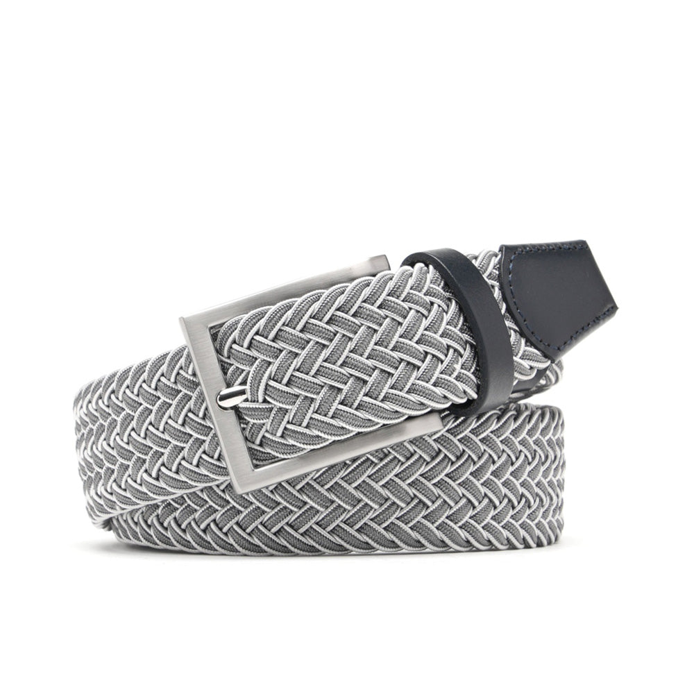 Men's Braided Stretch Golf Belt – Elastic Woven Belt for Golf, Casual & Resort Wear