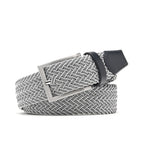 Men's Braided Stretch Golf Belt – Elastic Woven Belt for Golf, Casual & Resort Wear