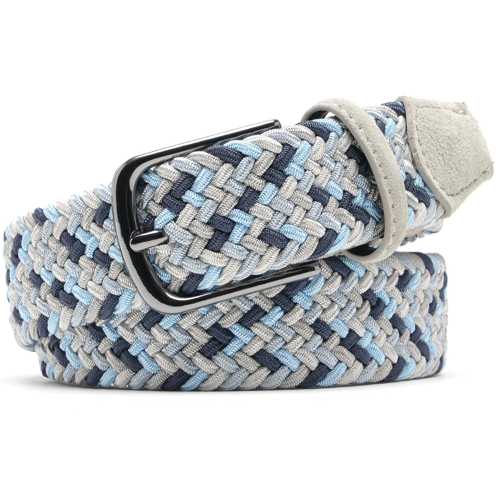 Fabio Valenti Men's Stretch Belt,Woven Braided Web Belt 1 3/8 for Golf Casual Pants Jean La2115 #1 Main image