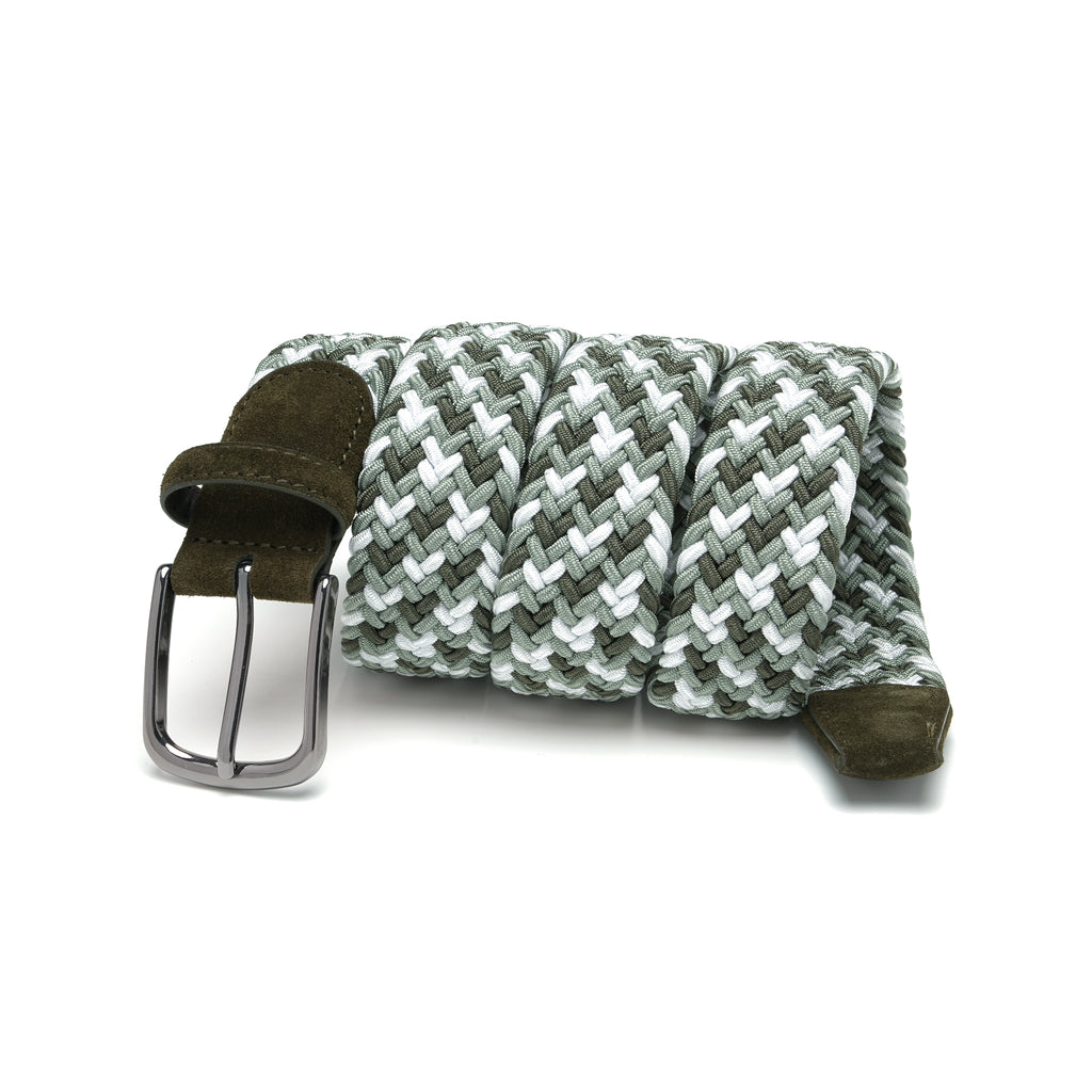 Fabio Valenti Men's Stretch Belt,Woven Braided Web Belt 1 3/8 for Golf Casual Pants Jean La2115 #2