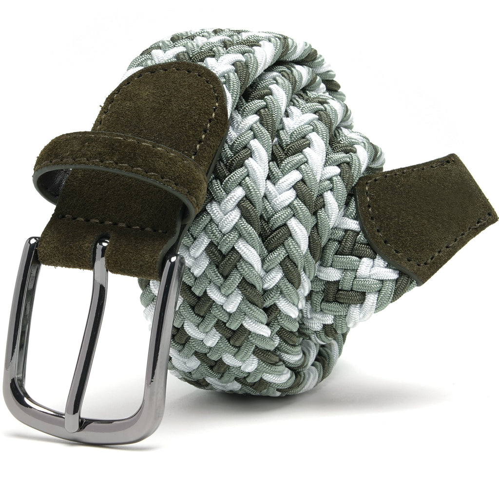 Fabio Valenti Men's Stretch Belt,Woven Braided Web Belt 1 3/8 for Golf Casual Pants Jean La2115 #2