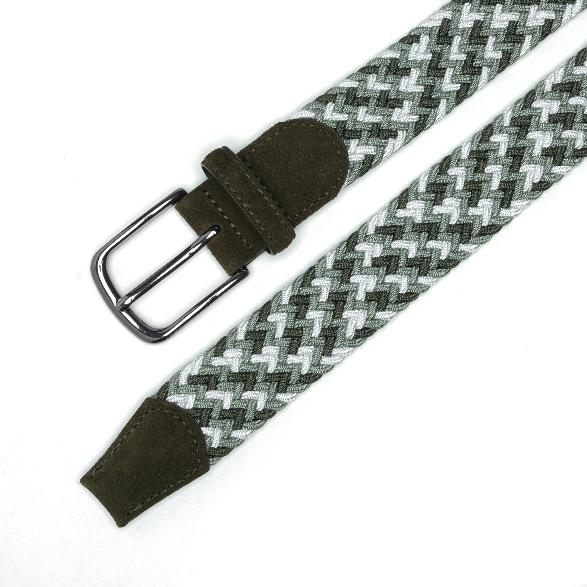 Fabio Valenti Men's Stretch Belt,Woven Braided Web Belt 1 3/8 for Golf Casual Pants Jean La2115 #2