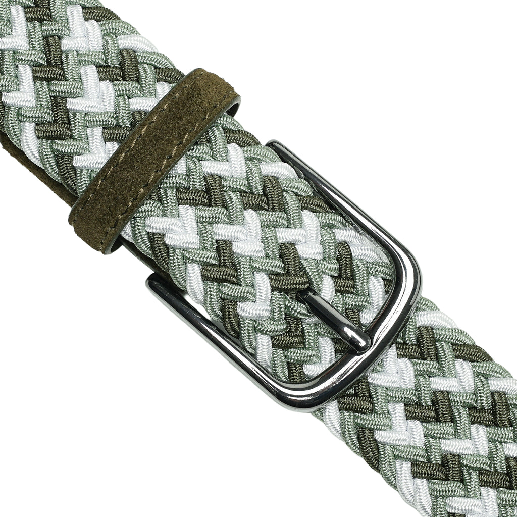 Fabio Valenti Men's Stretch Belt,Woven Braided Web Belt 1 3/8 for Golf Casual Pants Jean La2115 #2