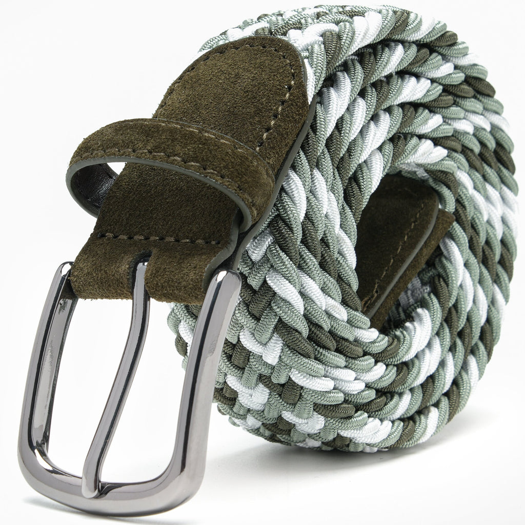 Fabio Valenti Men's Stretch Belt,Woven Braided Web Belt 1 3/8 for Golf Casual Pants Jean La2115 #2