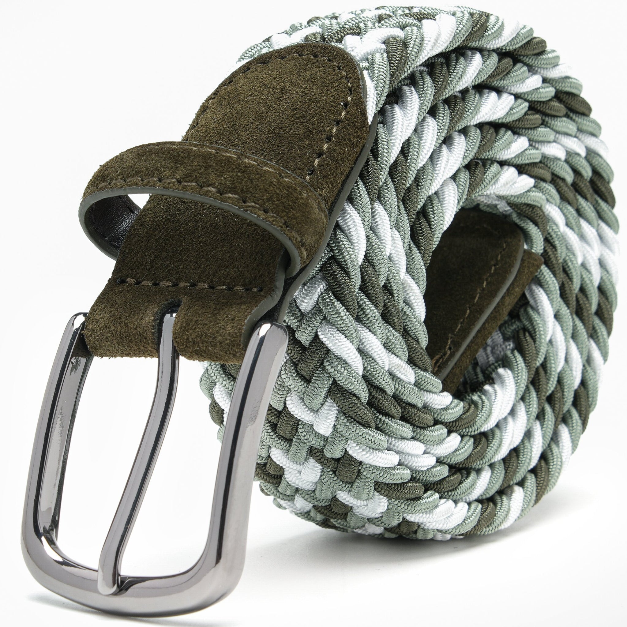 Fabio Valenti Men's Stretch Belt,Woven Braided Web Belt 1 3/8 for Golf Casual Pants Jean La2115 #2