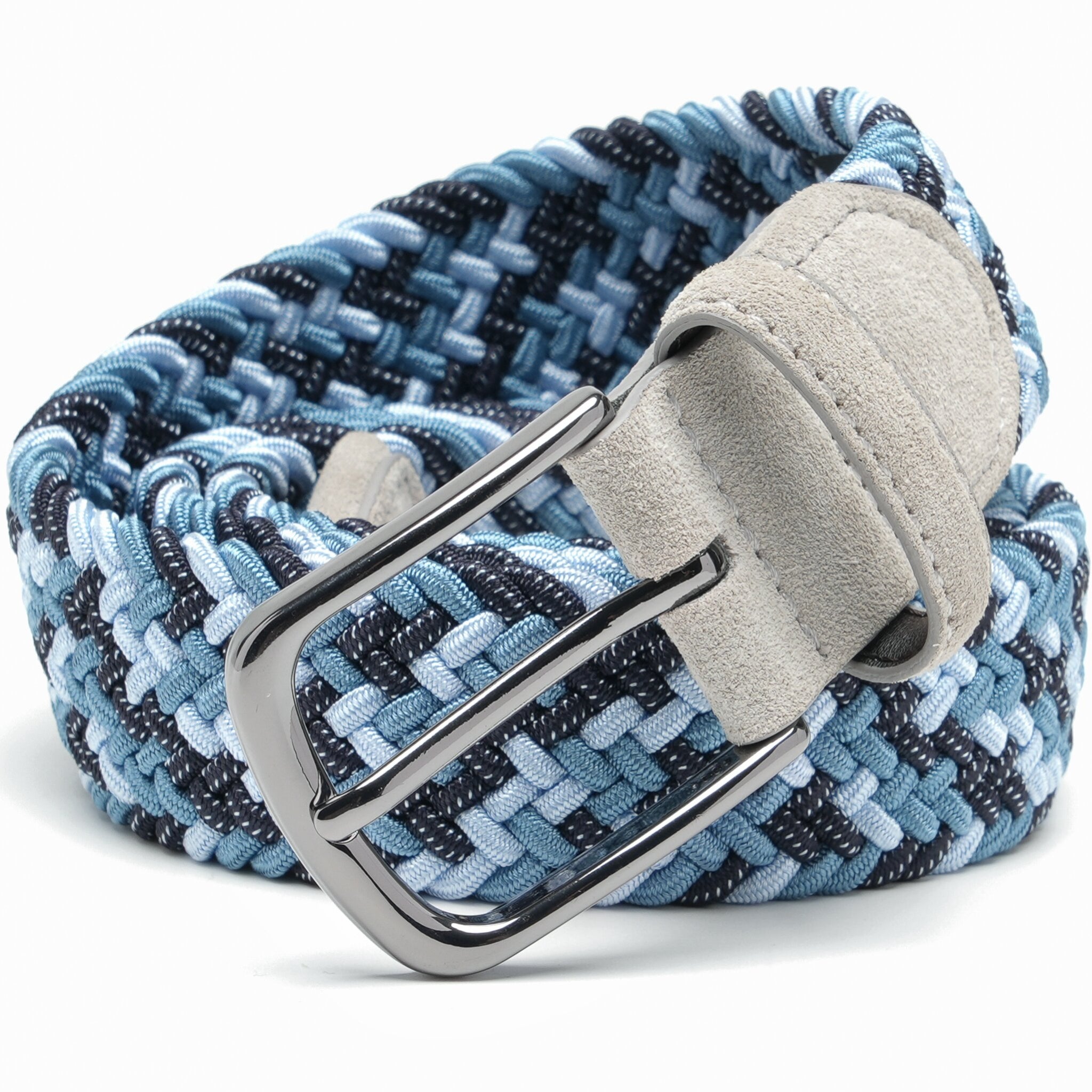 Fabio Valenti Men's Stretch Belt,Woven Braided Web Belt 1 3/8 for Golf Casual Pants Jean La2115 #3 Secondary image