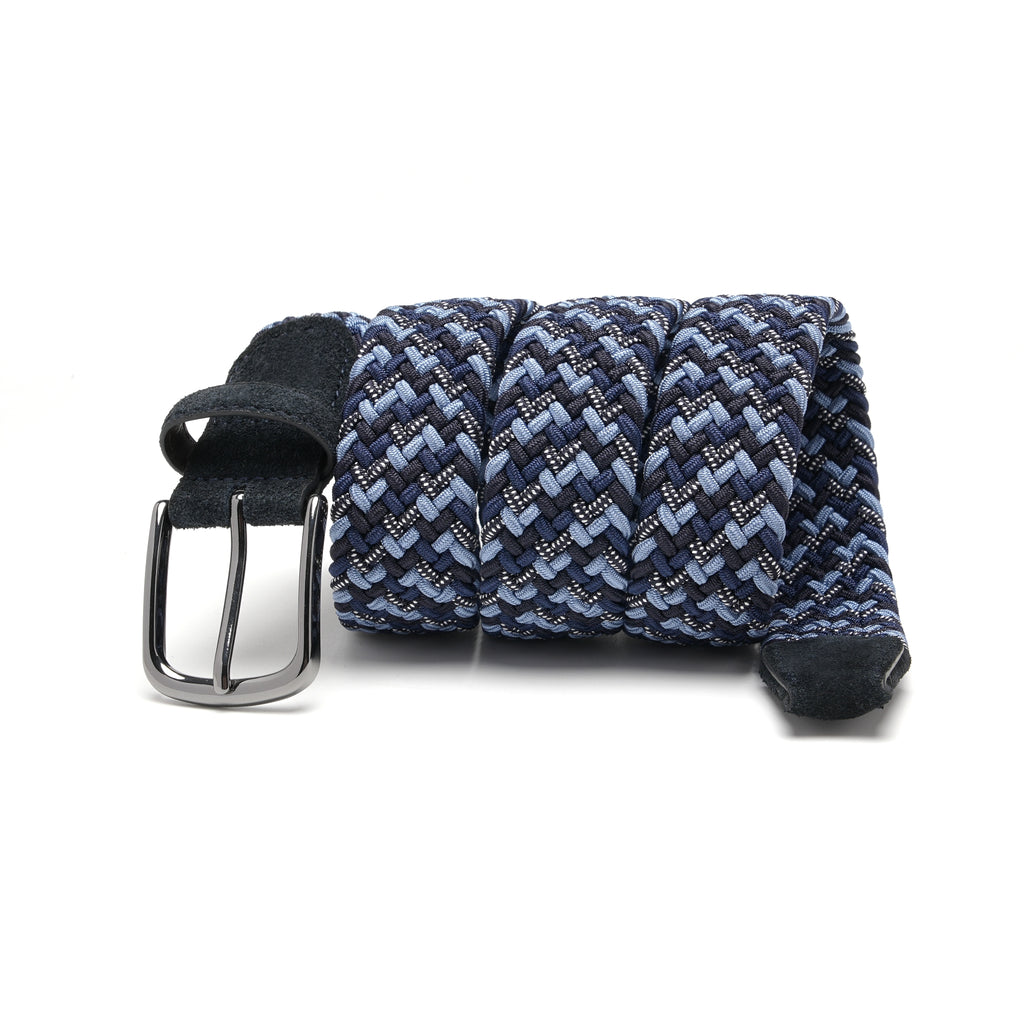 Fabio Valenti Men's Stretch Belt,Woven Braided Web Belt 1 3/8 for Golf Casual Pants Jean La2115 #4