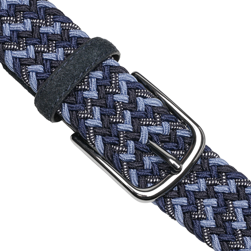 Fabio Valenti Men's Stretch Belt,Woven Braided Web Belt 1 3/8 for Golf Casual Pants Jean La2115 #4