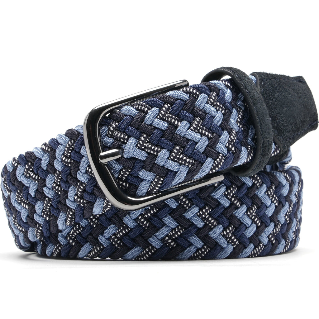 Fabio Valenti Men's Stretch Belt,Woven Braided Web Belt 1 3/8 for Golf Casual Pants Jean La2115 #4