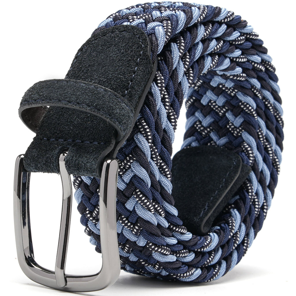 Fabio Valenti Men's Stretch Belt,Woven Braided Web Belt 1 3/8 for Golf Casual Pants Jean La2115 #4