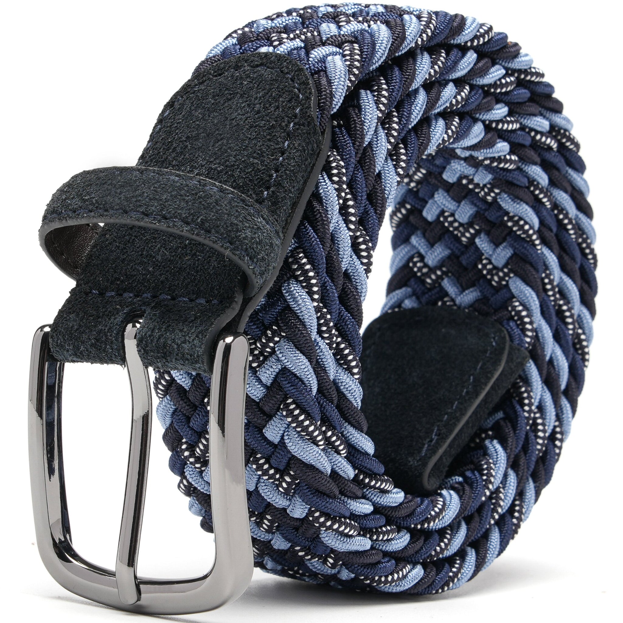 Fabio Valenti Men's Stretch Belt,Woven Braided Web Belt 1 3/8 for Golf Casual Pants Jean La2115 #4