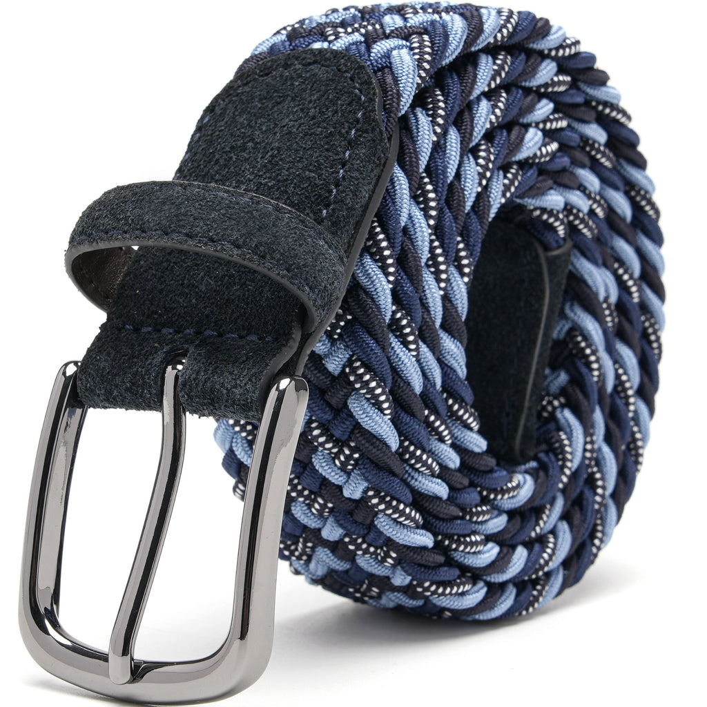 Fabio Valenti Men's Stretch Belt,Woven Braided Web Belt 1 3/8 for Golf Casual Pants Jean La2115 #4