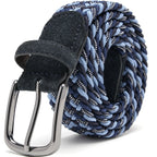 Fabio Valenti Men's Stretch Belt,Woven Braided Web Belt 1 3/8 for Golf Casual Pants Jean La2115 #4