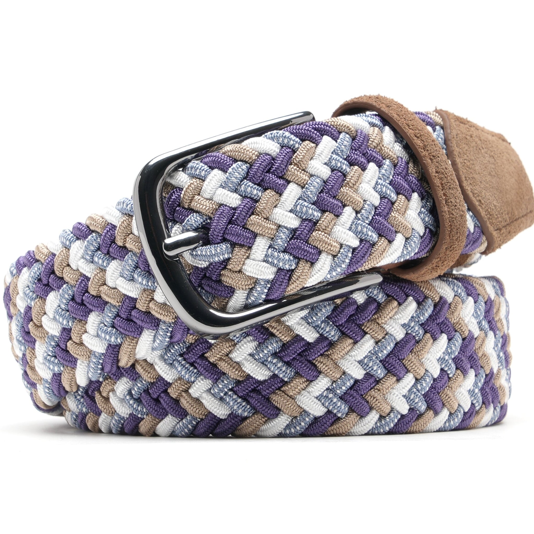 Fabio Valenti Men's Stretch Belt,Woven Braided Web Belt 1 3/8 for Golf Casual Pants Jean La2115 #5 Main image