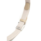 Mens Belt - Braided Stretch Golf Belt for Men 1 3/8"- Mens Gift for Golf Pants La2116 - Beige