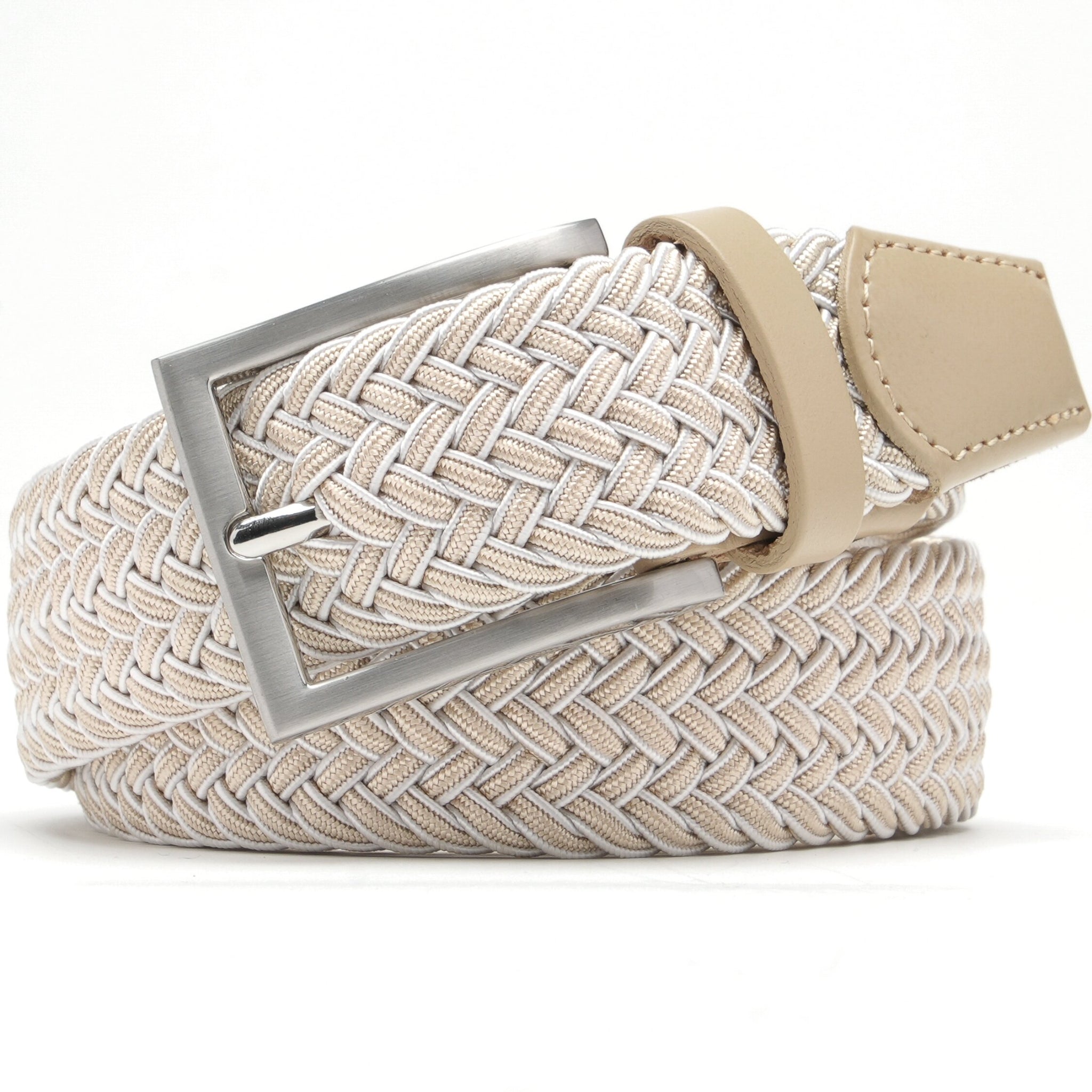 Mens Belt - Braided Stretch Golf Belt for Men 1 3/8"- Mens Gift for Golf Pants La2116 #1 Secondary image