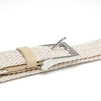 Mens Belt - Braided Stretch Golf Belt for Men 1 3/8"- Mens Gift for Golf Pants La2116 - Beige