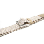 Mens Belt - Braided Stretch Golf Belt for Men 1 3/8"- Mens Gift for Golf Pants La2116 - Beige