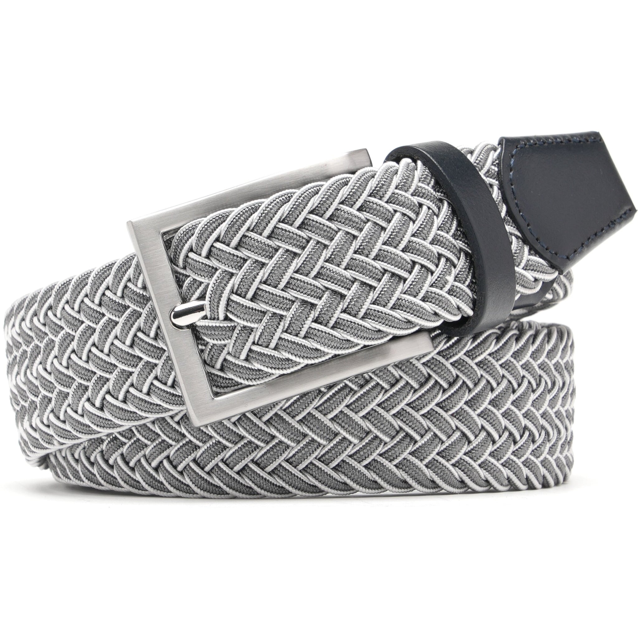 Mens Belt - Braided Stretch Golf Belt for Men 1 3/8"- Mens Gift for Golf Pants La2116 #3 Secondary image