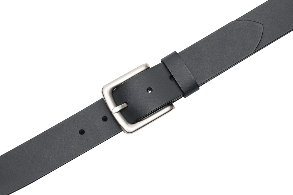 Minimalist Full-Grain Leather Single Prong Buckle Men's Belt
