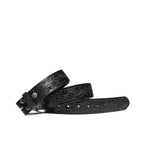 Vintage Embossed Leather Belt Strap – Interchangeable Buckle Belt Strap