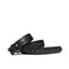 Vintage Embossed Leather Belt Strap – Interchangeable Buckle Belt Strap - Black