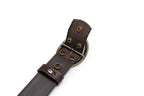 Men's 1.5-Inch Embossed Leather Casual Belt with Oval Buckle