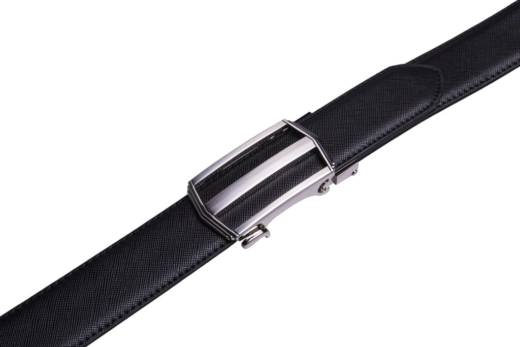 Minimalist Hollow Automatic Buckle Business Belt for Men