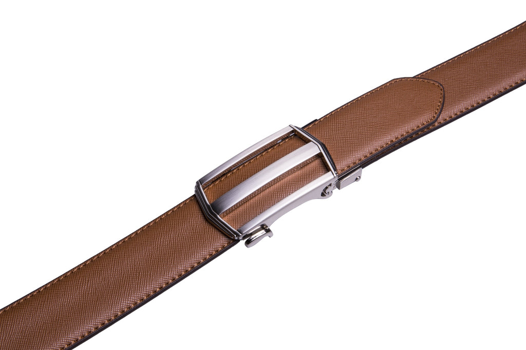 Minimalist Hollow Automatic Buckle Business Belt for Men