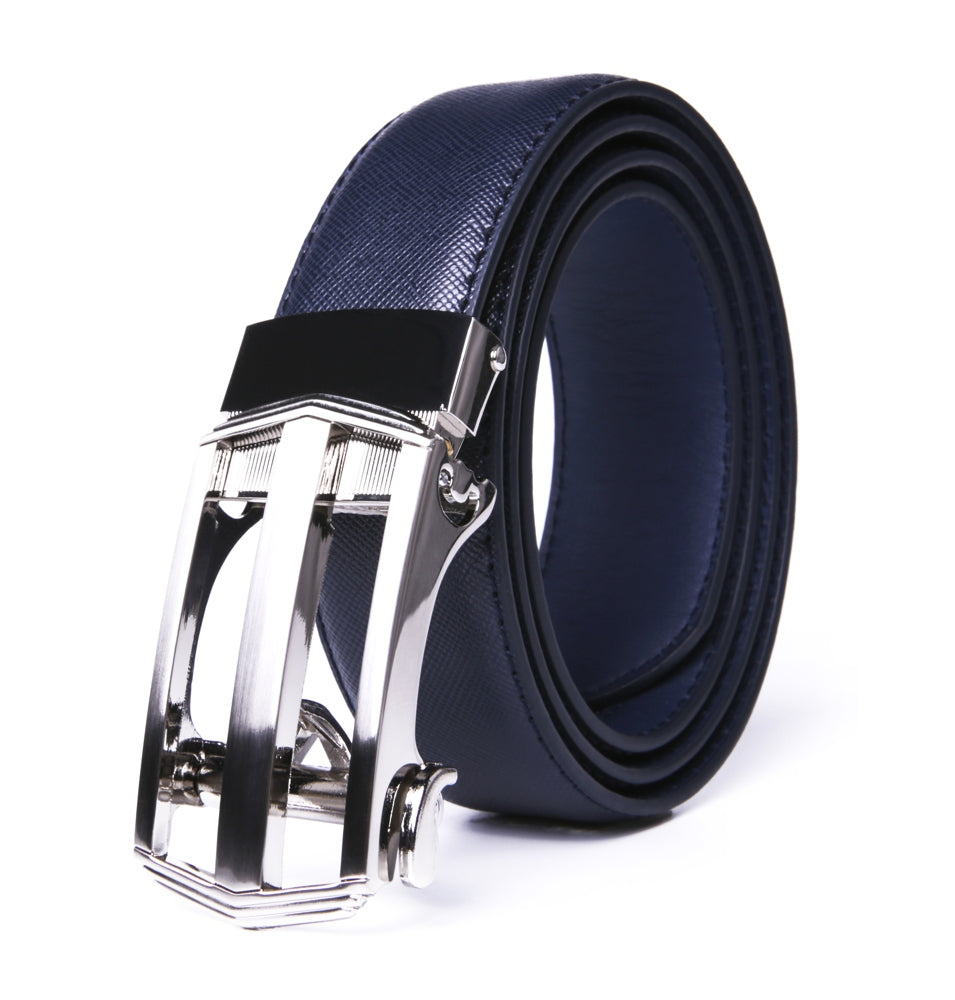 Minimalist Hollow Automatic Buckle Business Belt for Men