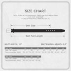 Men's Classic Leather Dress Belt – Business Casual Pin Buckle Belt